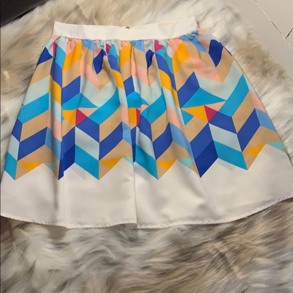 Everly | Skater Skirt | Abstract Print | Small